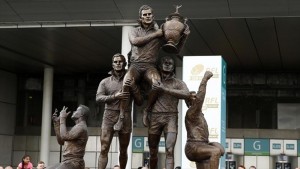 Rugby Football League statue Wembley